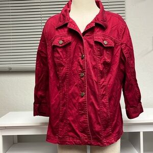 Dressbarn button down shirt/ light shirt jacket